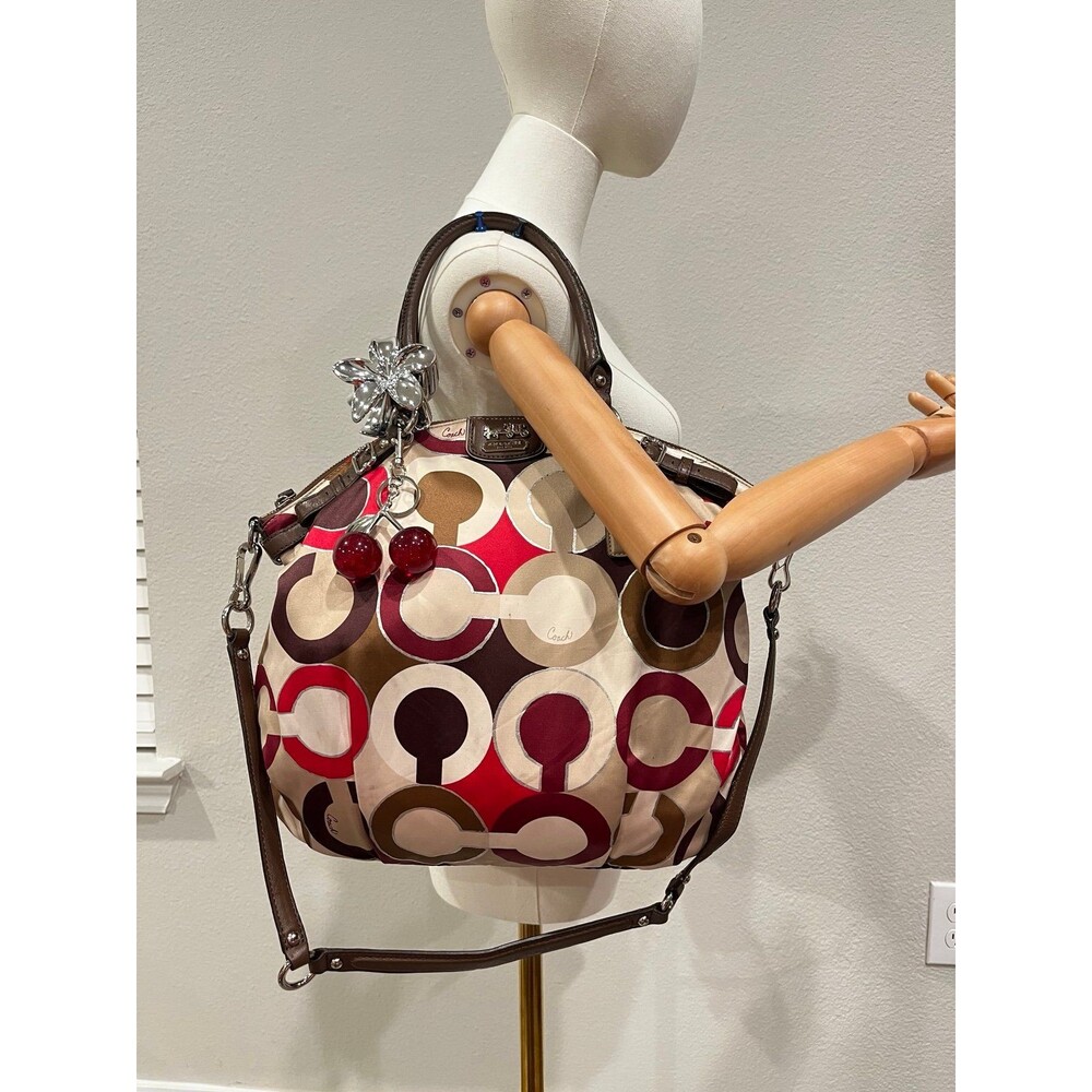 COACH Madison Graphic Op Art Juliet Satchel